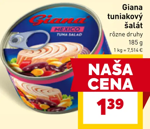 Giana tuniakový šalát