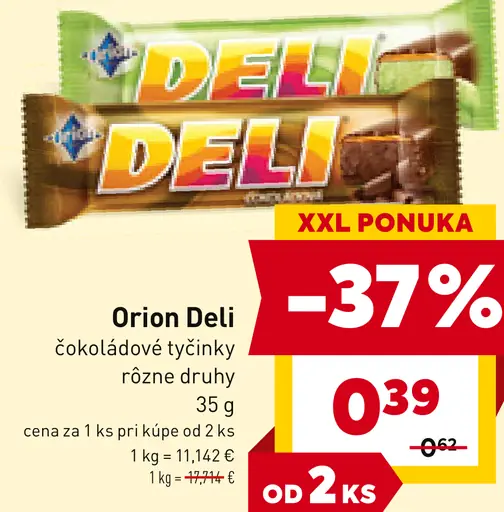 Orion Deli čokoládové tyčinky