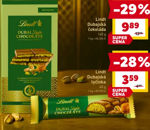 Lindt Dubajská čokoláda