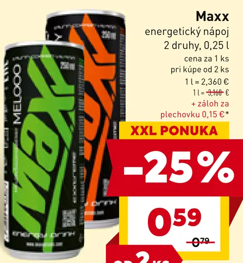 Maxx energetický nápoj