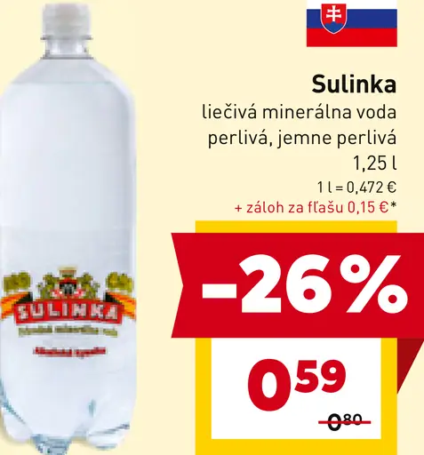 Sulikňa liečivá minerálna voda