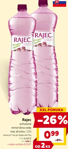Rajec minerálna voda sýtená