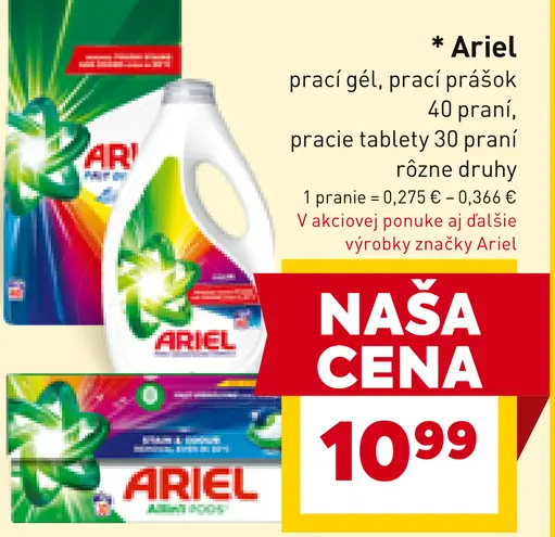 Ariel prací prášok