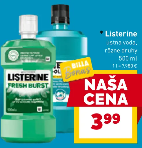 Listerine ústna voda