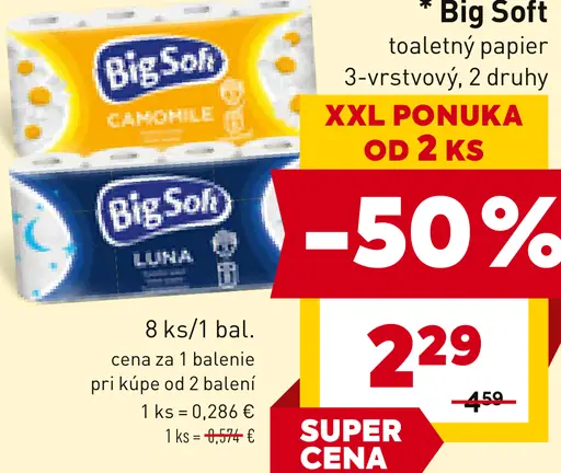 Big Soft Toaletný papier