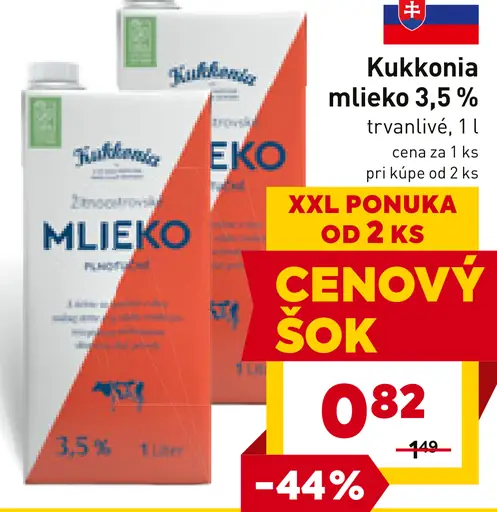 Kukkonia mlieko 3,5 %