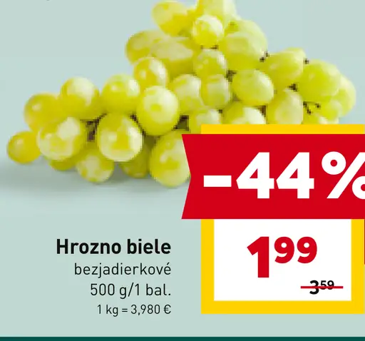 Bon Via hrozno biele bezjadierkové
