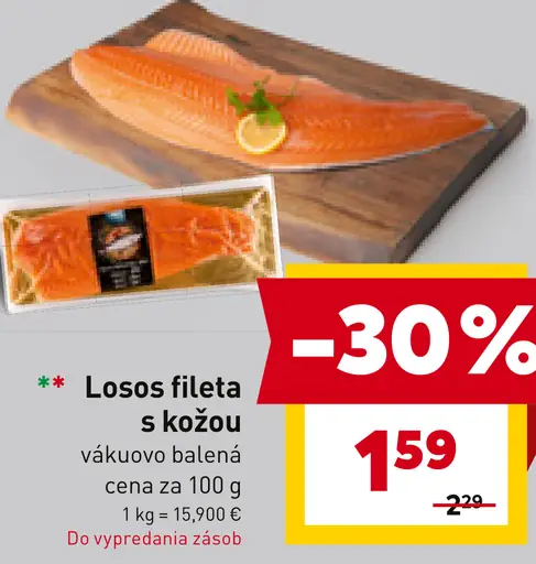 Losos fileta s kožou