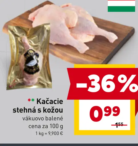 Kačacie stehná s kožou