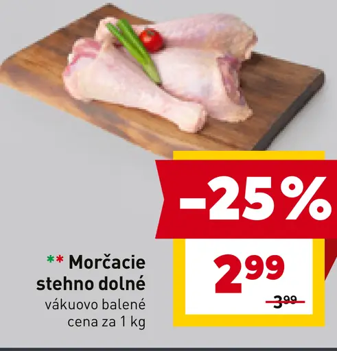 Morčacie dolné stehno