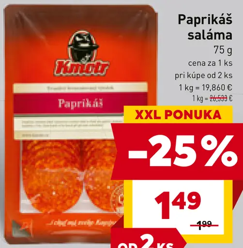 Kmotr Paprikáš saláma