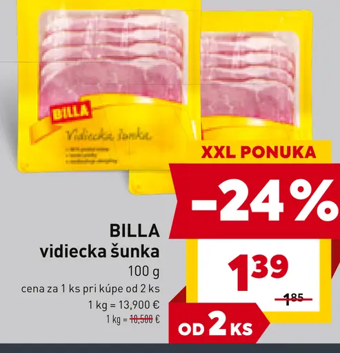 Billa Vidiecka šunka