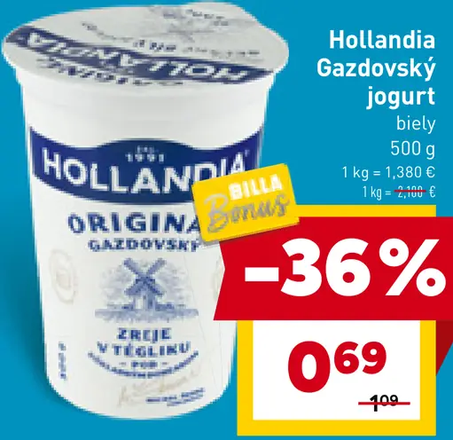 Hollandia Gazdovský biely jogurt
