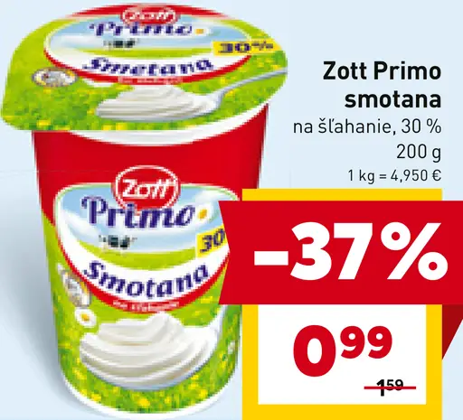 Zott Primo smotana