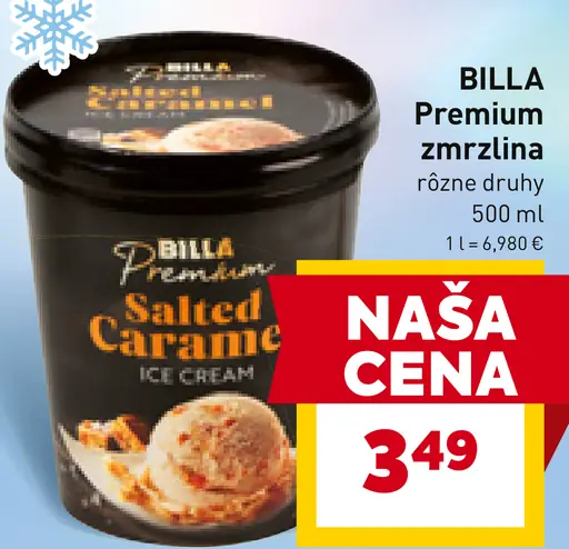 BILLA Premium Salted Caramel Ice Cream