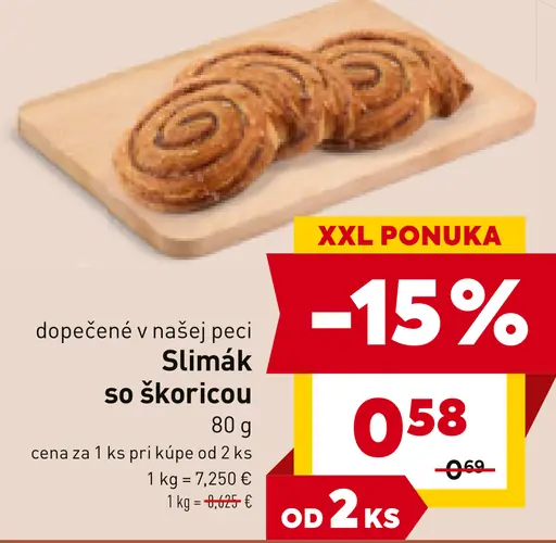 Slimák so škoricou
