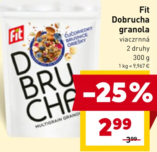 Fit Dobručka granola viaczrnná