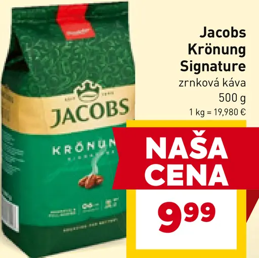 Jacobs krönung signature zrnková káva