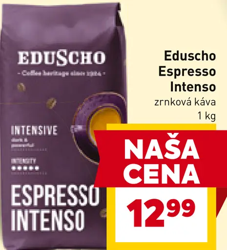 Eduscho Espresso Intenso pražená zrnková káva