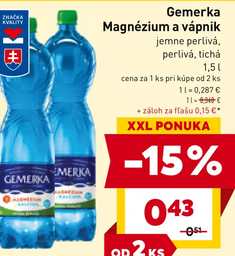 Gemerka Magnézium a vápnik