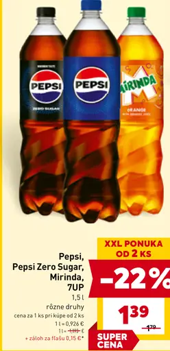 Pepsi, Pepsi Zero Sugar, Mirinda