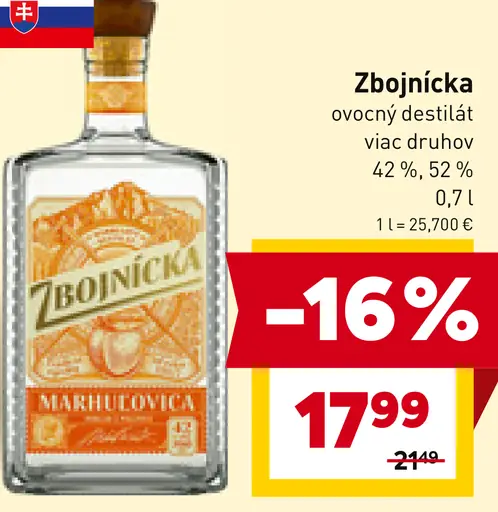 Zbojnícka ovocný destilát