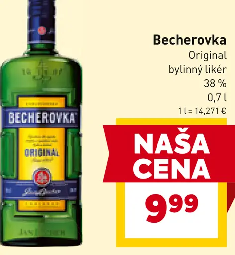 Becherovka Original bylinný likér