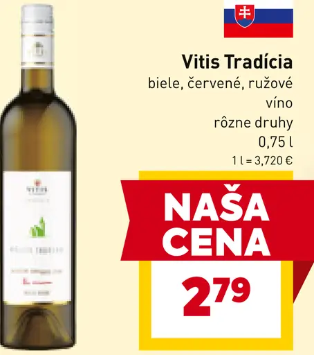 Vitis Tradícia víno