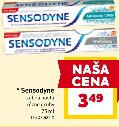 Sensodyne zubná pasta