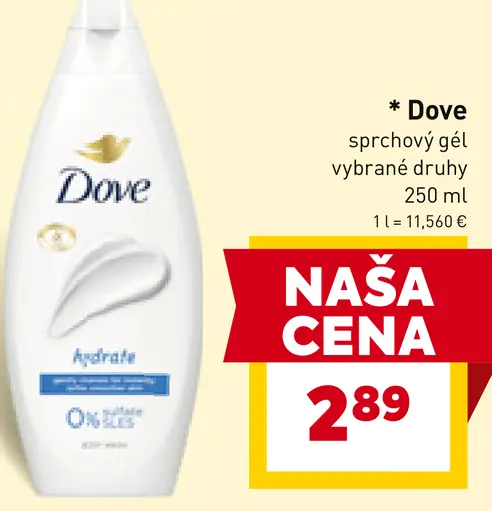 Dove sprchový gél