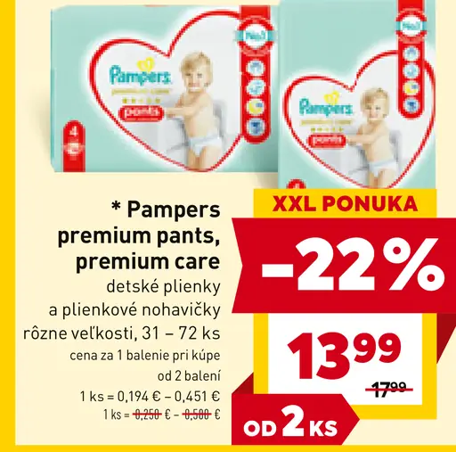 Pampers premium pants, premium care