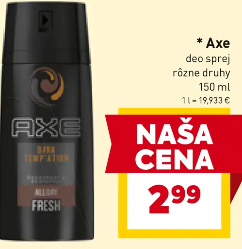 Axe deo sprej