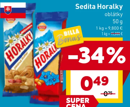 Sedita Horalky oblátky