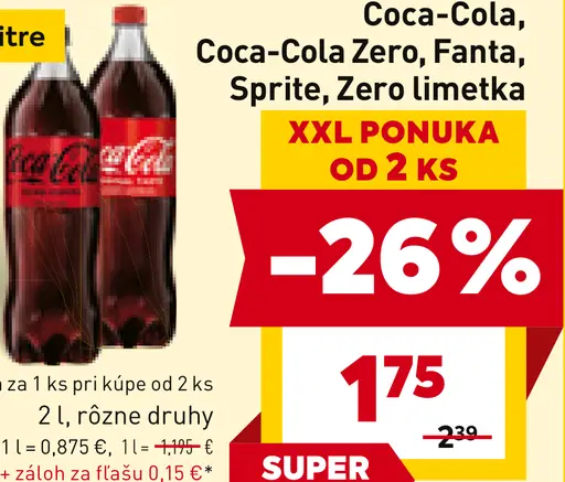 Coca-Cola, Coca-Cola Zero, Sprite, Fanta