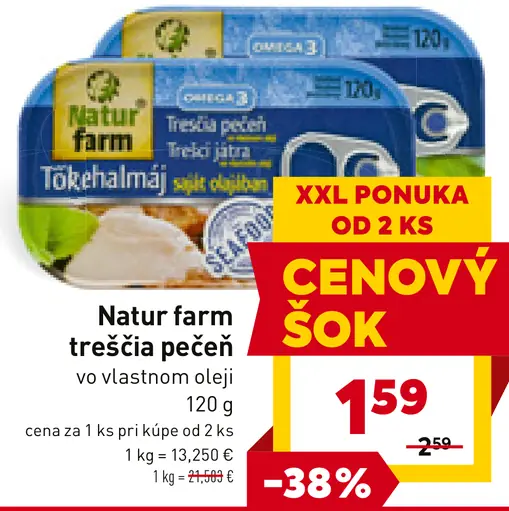 Natur farm tresčia pečeň