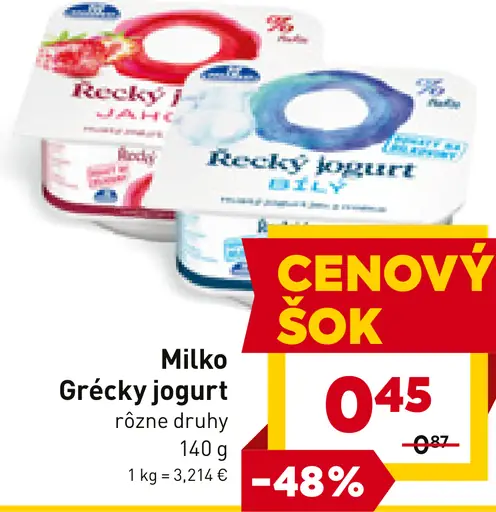 Milko Grécky jogurt biely