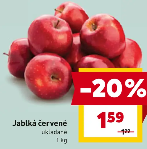 Červené jablká
