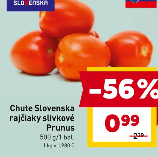 Chute Slovenska rajčiaky slivkové