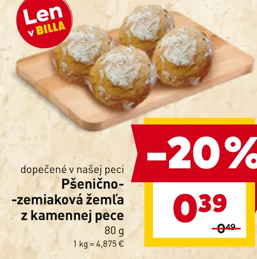 Pečienka - zemiaková žemľa z kamennej pece