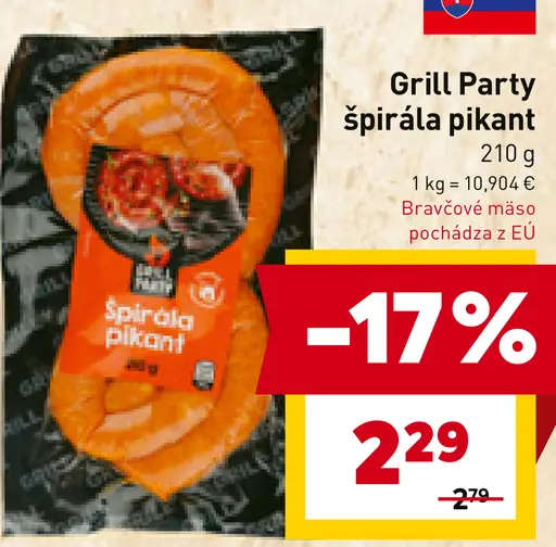 Grill Party špirála pikant