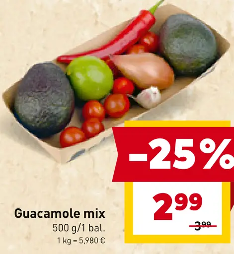 Guacamole mix