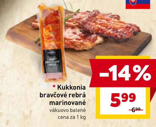 Kukkonia bravčové rebierka marinované