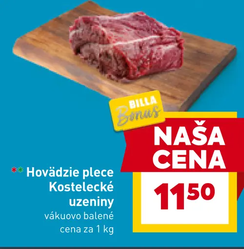 Hovädzie plece Kostelecké uzeniny