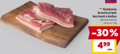 Kukkonia bravčový bok bez kosti s kožou