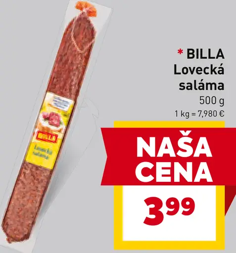 BILLA Lovecká saláma