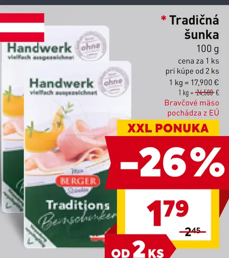 Handwerk Tradičná šunka
