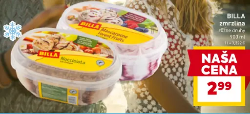 BILLA zmrzlina