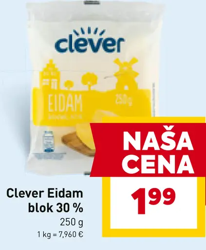 Clever Eidam blok 30%