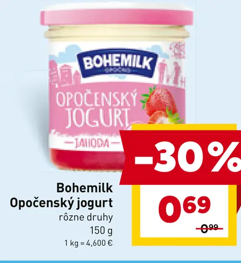 Bohemilk Opočenský jogurt smetanový