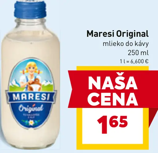 Maresi mlieko do kávy Original